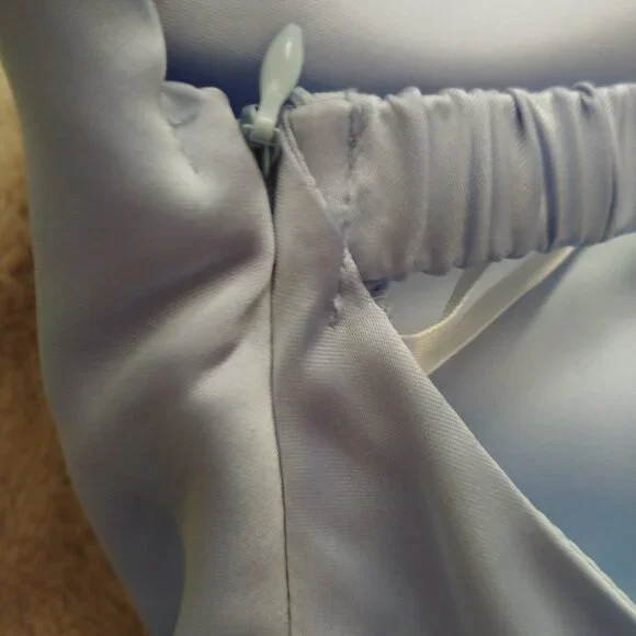 BRAND NEW Hello Molly baby blue satin mini dress size S/ US 4 - Picture 5 of 15